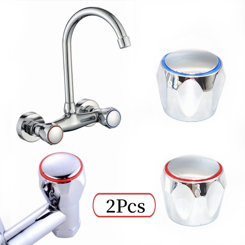 High Tech Kitchen Accessories - 高品質のコールドタップ蛇口ヘッドカバークロームメッキ交換セットキッチンバスルーム蛇口ハンドルユニバーサル継手