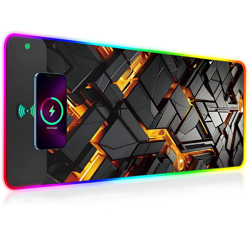 Mouse Charging Pad - スーパーセール RGB ワイヤレス充電マウスパッド デスクマット マウスパッド ゲーミングノートパソコン