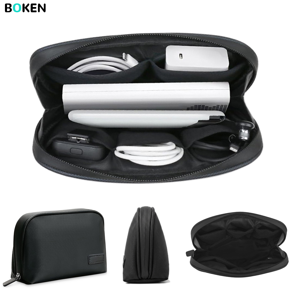 Tech Accessories Storage - 軽量防水テックポーチ、ポータブル電子機器アクセサリーケース、コード充電器収納バッグ、旅行、自宅、オフィス用