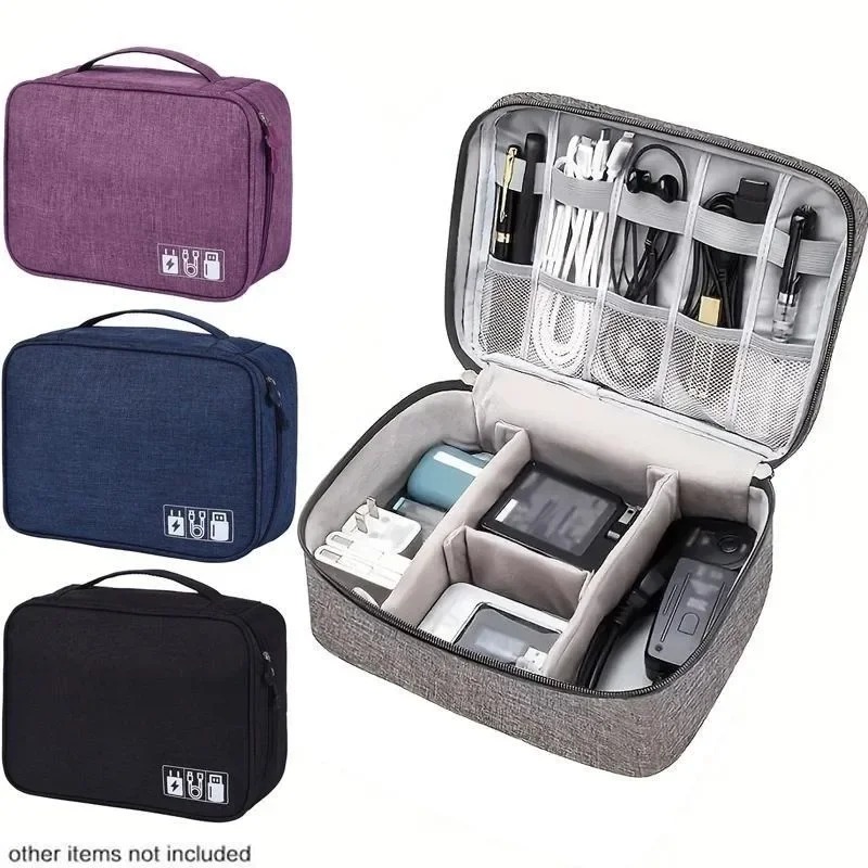 Tech Accessories Storage - 電子機器オーガナイザー トラベルケース 防水ケーブルオーガナイザーバッグ テックギフト収納バッグ 電話コードやiPad用アクセサリーとして