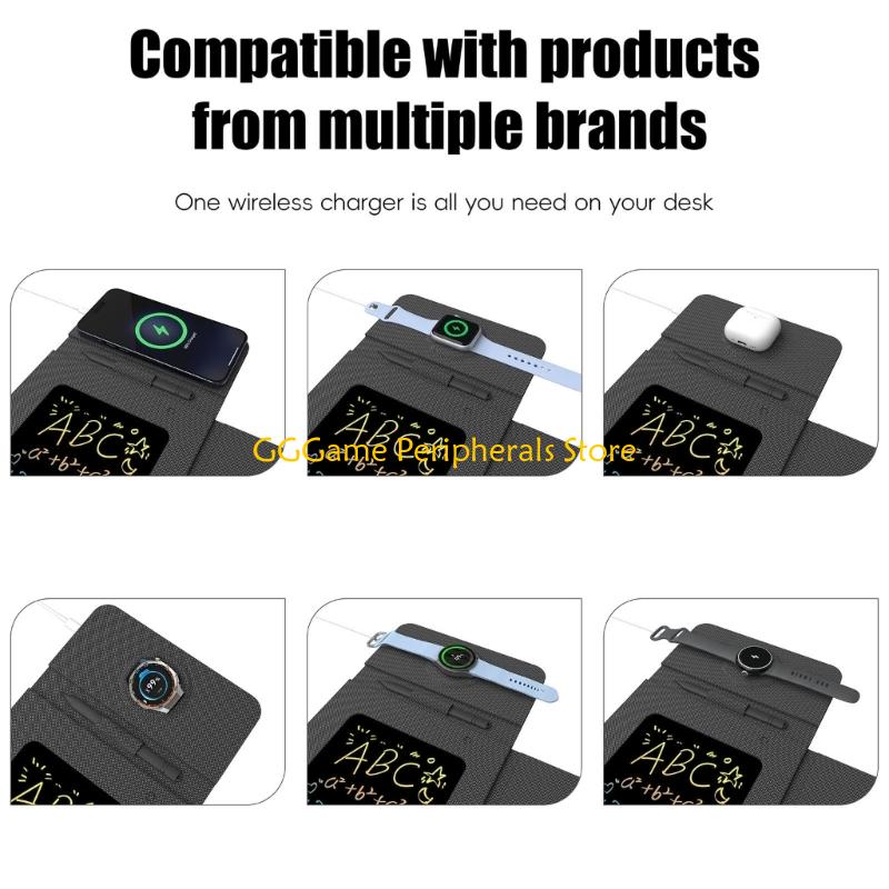 Mouse Charging Pad - U55B 充電マウスパッドと電話スタンド & 電子ライティングボードマルチデバイス用
