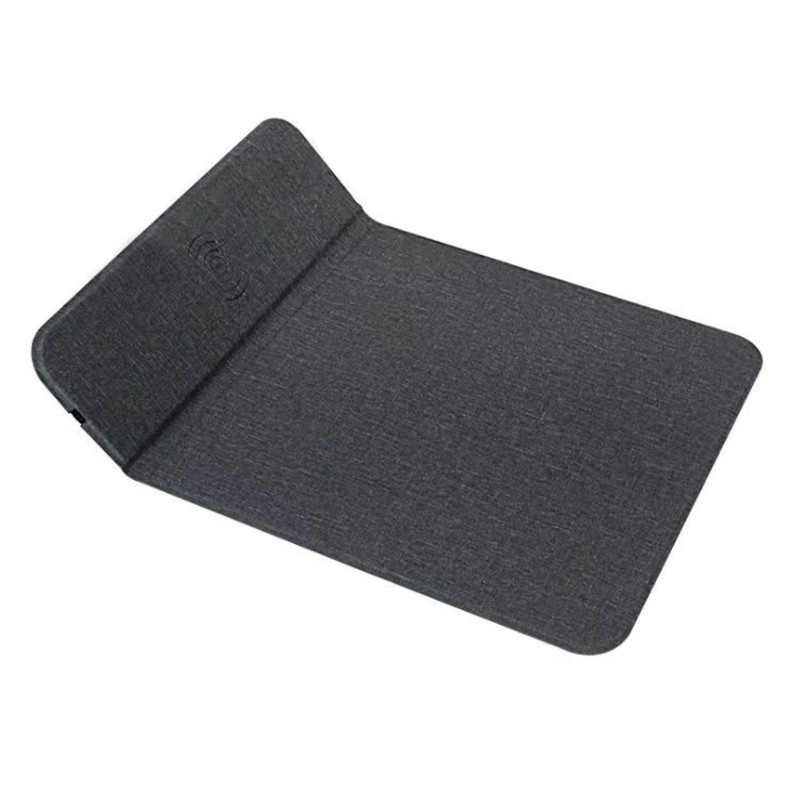 Mouse Charging Pad - A003 ポータブルワイヤレス充電パッド 15W PUレザー折りたたみ式マウスパッドスタンド - 多機能デスクトップ充電器