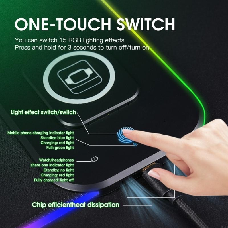 ワイヤレス充電マウスパッド 31 インチ大型と 15 照明モ - Mouse Charging Pad のレビューと価格