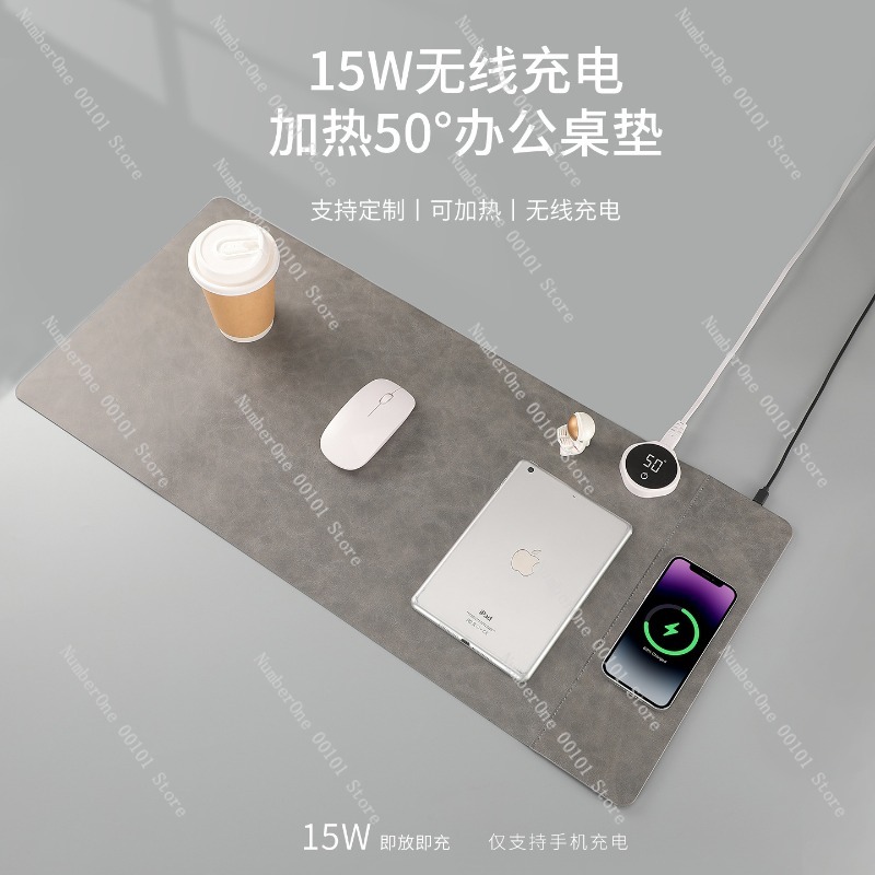 ワイヤレス充電マウスパッド大型オフィスデスクマット加熱マウス - Mouse Charging Pad のレビューと価格