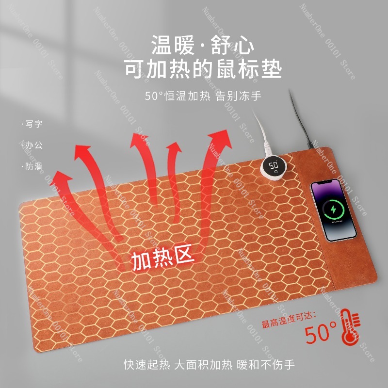 ワイヤレス充電マウスパッド大型オフィスデスクマット加熱マウス - Mouse Charging Pad のレビューと価格