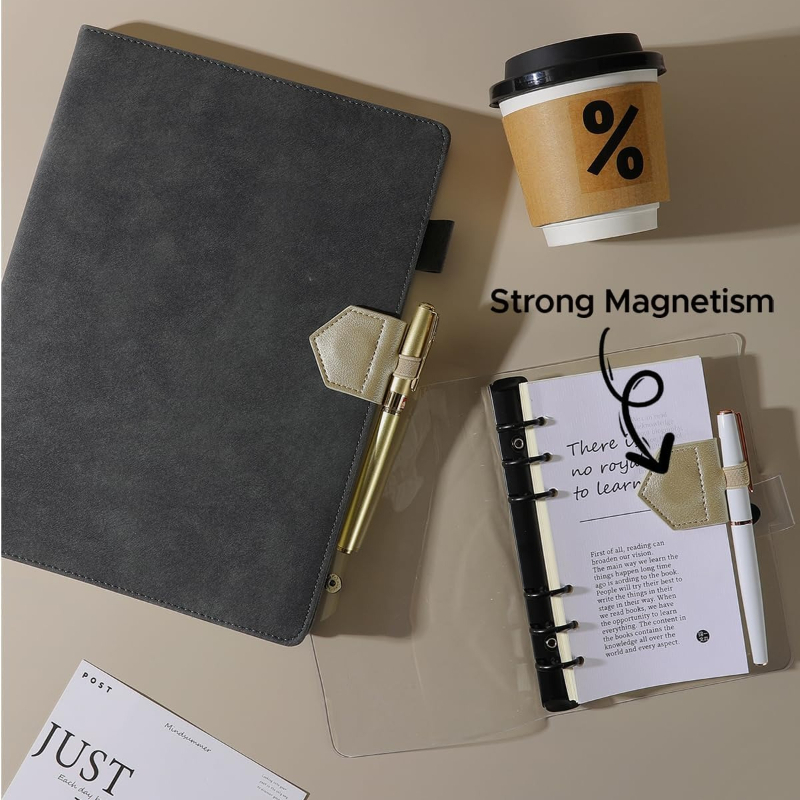 1pc 磁気 PU レザーブックマーク ペンホルダー付き P - Pen Holder Magnetic のレビューと価格