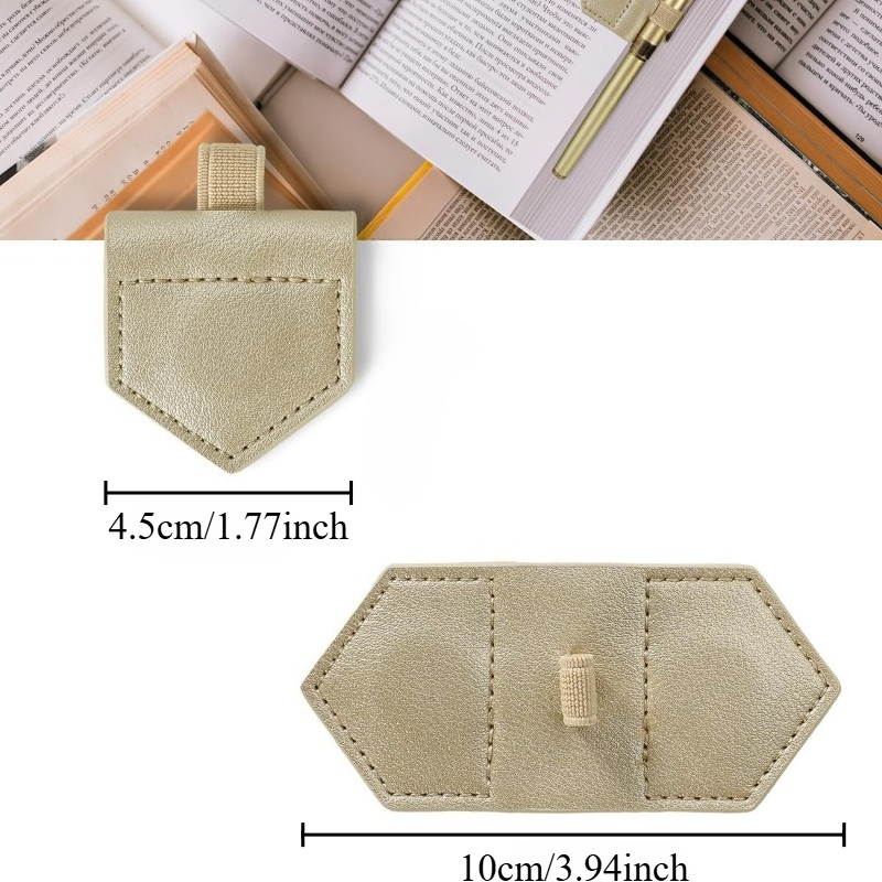1pc 磁気 PU レザーブックマーク ペンホルダー付き P - Pen Holder Magnetic のレビューと価格