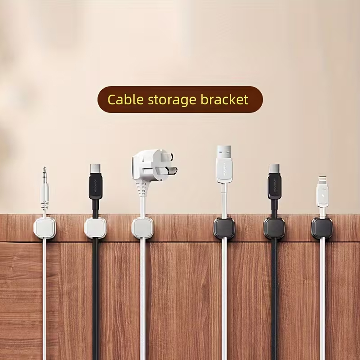 12/6ピースケーブルオーガナイザーキット、粘着式磁気クリッ - Desk Cable Clip のレビューと価格