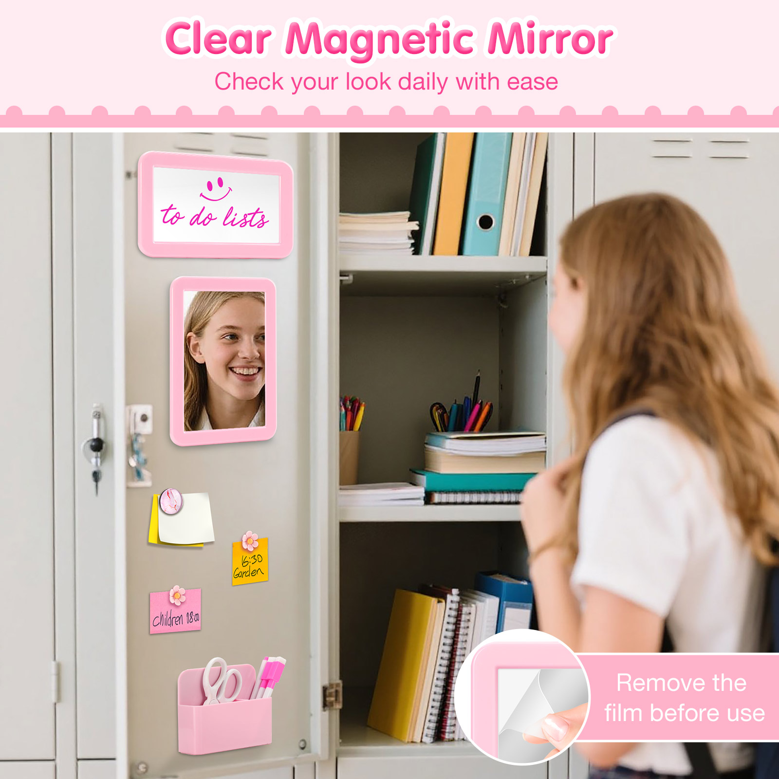 15個入りロッカーアクセサリーキット 磁気ミラー ホワイトボ - Pen Holder Magnetic のレビューと価格