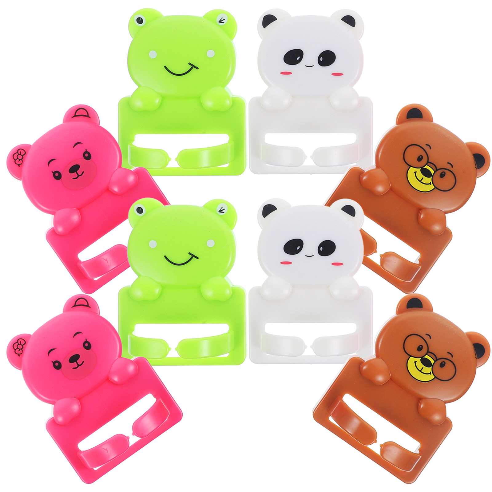 8個入り漫画柄吸盤フックコードオーガナイザーケーブルクリップ - Desk Cable Clip のレビューと価格