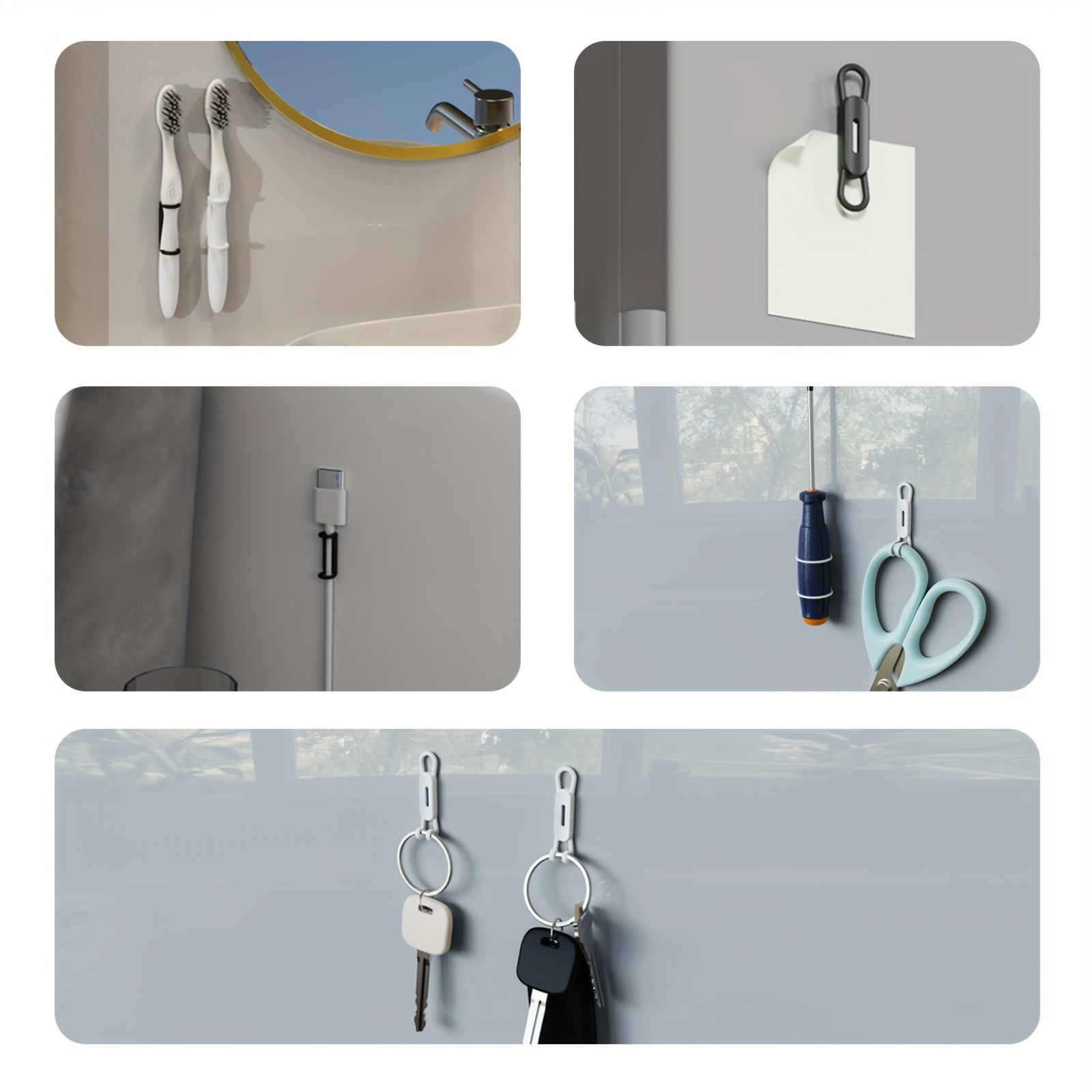 2-6 個磁気ペン鉛筆ホルダーシリコン調整可能なペンクリップ - Pen Holder Magnetic のレビューと価格