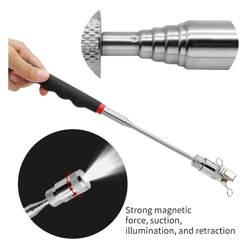 伸縮式磁気ペン拡張可能なピックアップロッドスティックライト付 - Pen Holder Magnetic のレビューと価格