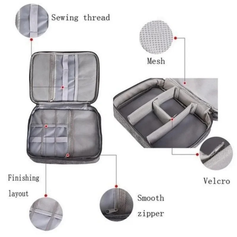 電子機器オーガナイザー トラベルケース 防水ケーブルオーガナ - Tech Accessories Storage のレビューと価格