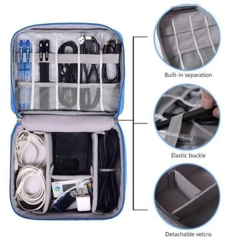 電子機器オーガナイザー トラベルケース 防水ケーブルオーガナ - Tech Accessories Storage のレビューと価格