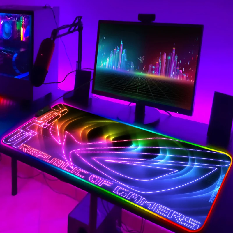 RGB マウスパッドクール ROG マウスパッドゲーマーキー - Mouse Charging Pad のレビューと価格