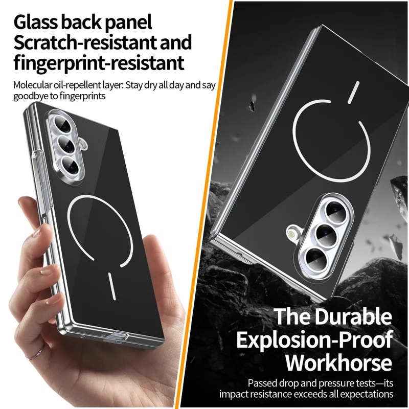 ガラス製マグネット式折りたたみスマホケース Samsung  - Tech Accessories Wholesale のレビューと価格