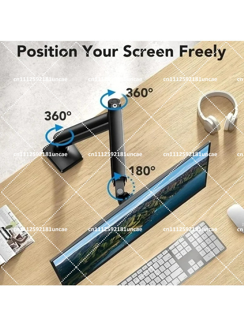 シングルモニターアーム、アルミニウム合金製デスクトップスタン - Monitor Arm Single のレビューと価格