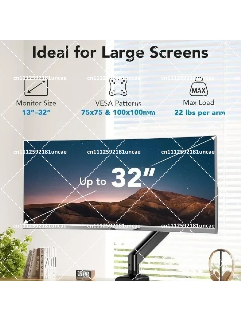 シングルモニターアーム、アルミニウム合金製デスクトップスタン - Monitor Arm Single のレビューと価格