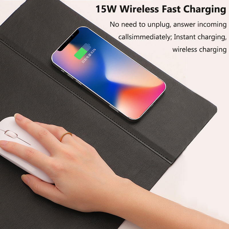 ワイヤレス充電対応PUマウスパッド ゲーミング大型滑り止めマ - Mouse Charging Pad のレビューと価格