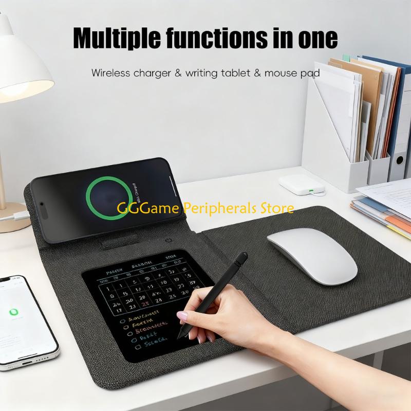 U55B 充電マウスパッドと電話スタンド & 電子ライティン - Mouse Charging Pad のレビューと価格