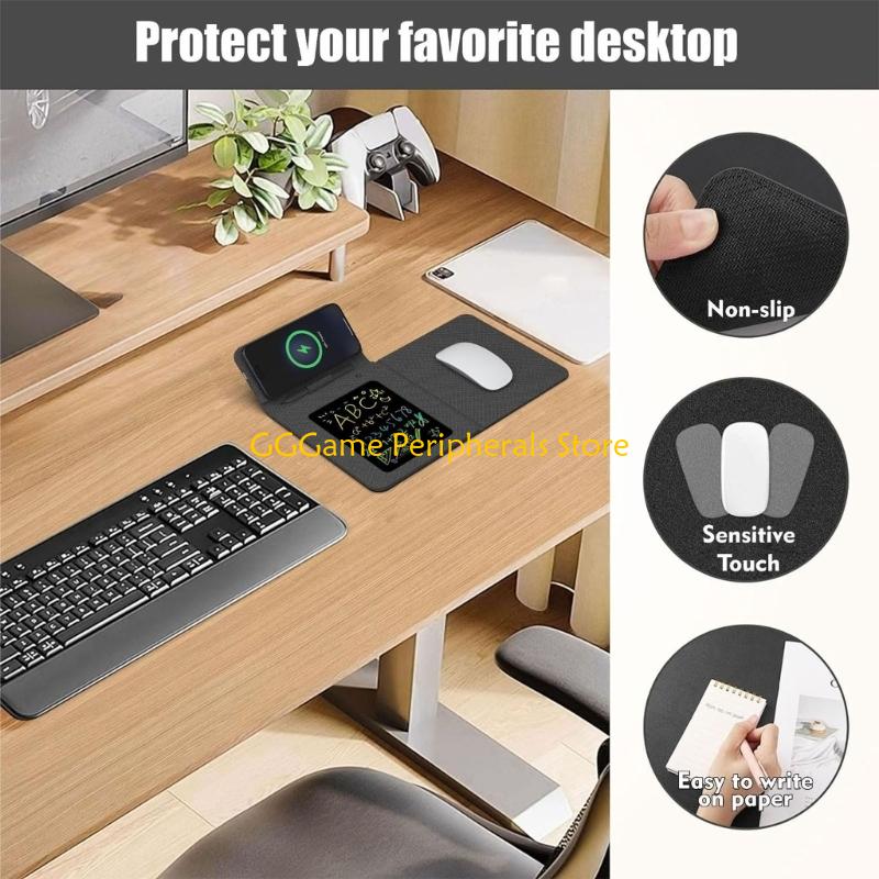 U55B 充電マウスパッドと電話スタンド & 電子ライティン - Mouse Charging Pad のレビューと価格