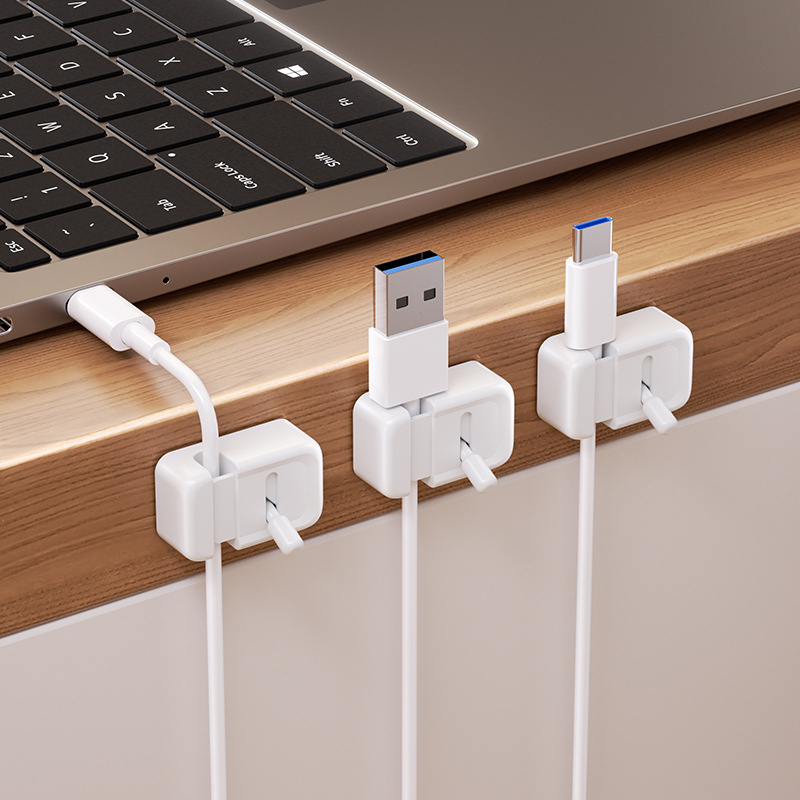 デスク用ケーブル管理クリップ - 穴あけ不要のエッジマウント - Desk Cable Clip のレビューと価格