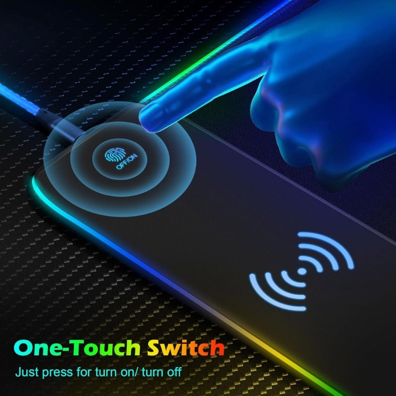 96GE LED ゲーミングマウスパッド 15 ワットワイヤ - Mouse Charging Pad のレビューと価格