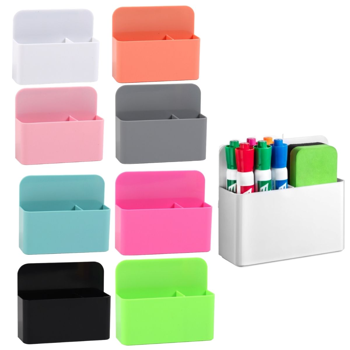 2 個の磁気ドライイレースマーカーホルダーホワイトボード用プ - Pen Holder Magnetic のレビューと価格