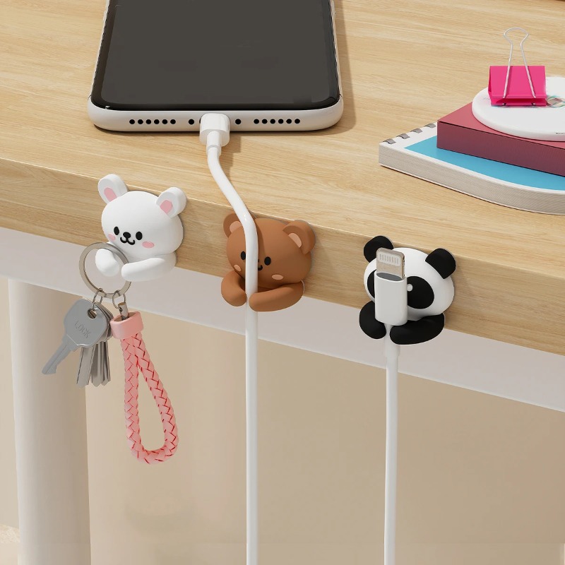 WORTHBUY かわいいデスクトップケーブルオーガナイザー - Desk Cable Clip のレビューと価格