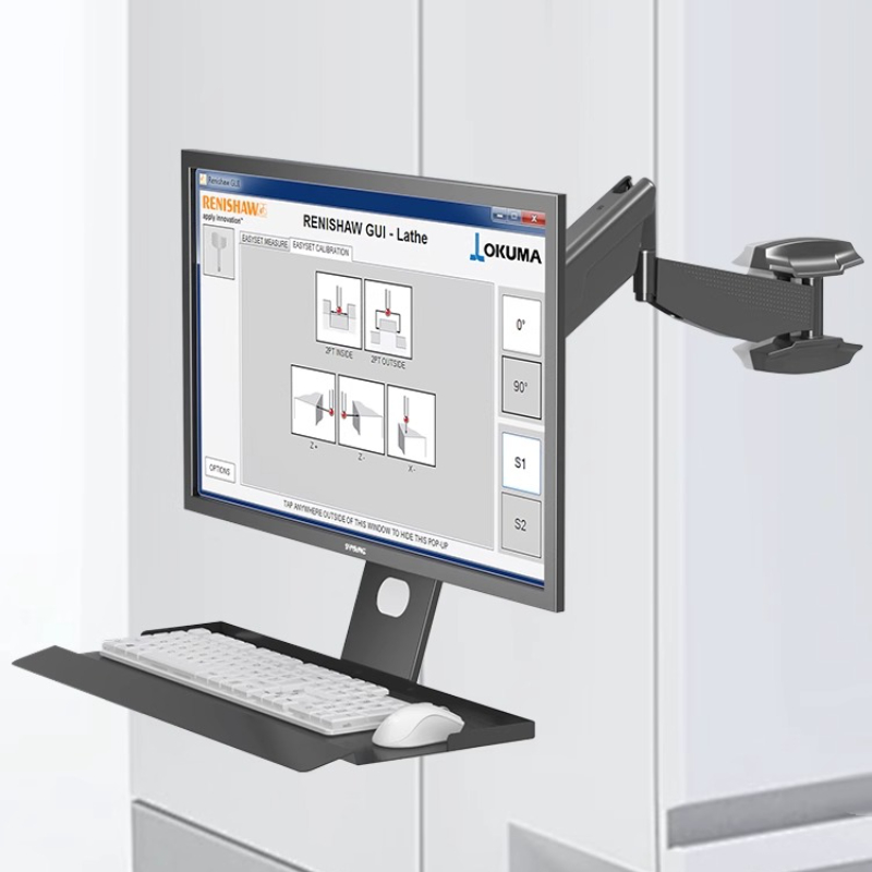 ヘビーデューティモニターマウントラック人間工学に基づいた調節 - Monitor Arm Single のレビューと価格
