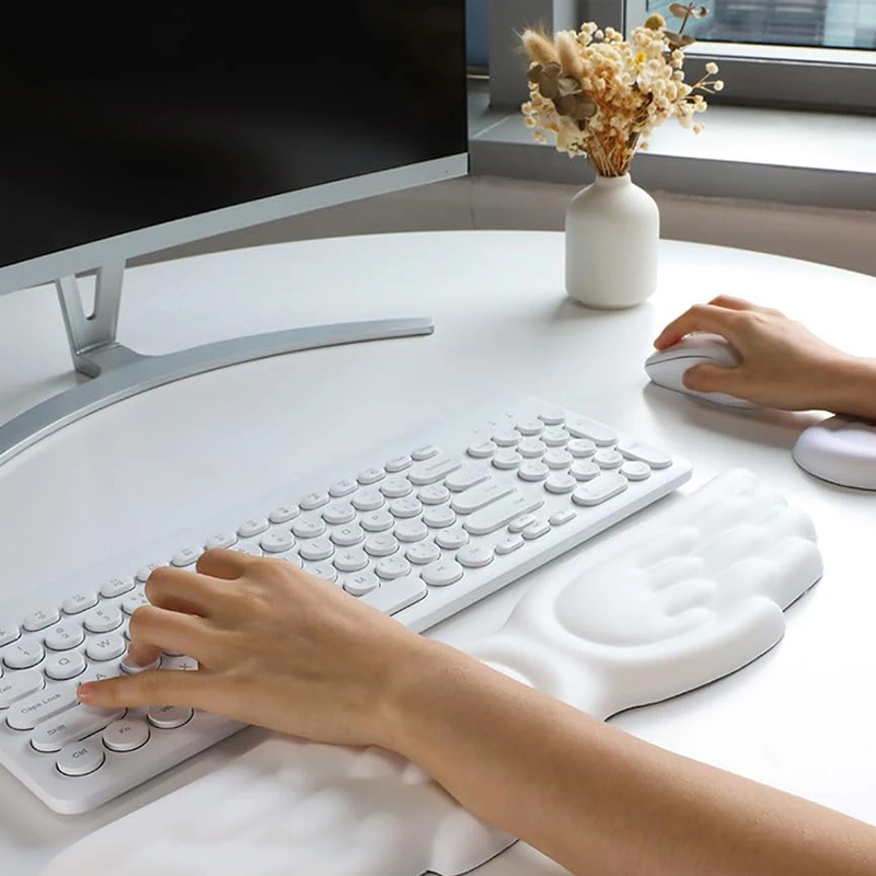 キーボードマウスリストレストエンジェルウィング低反発マウスパ - Mouse Charging Pad のレビューと価格