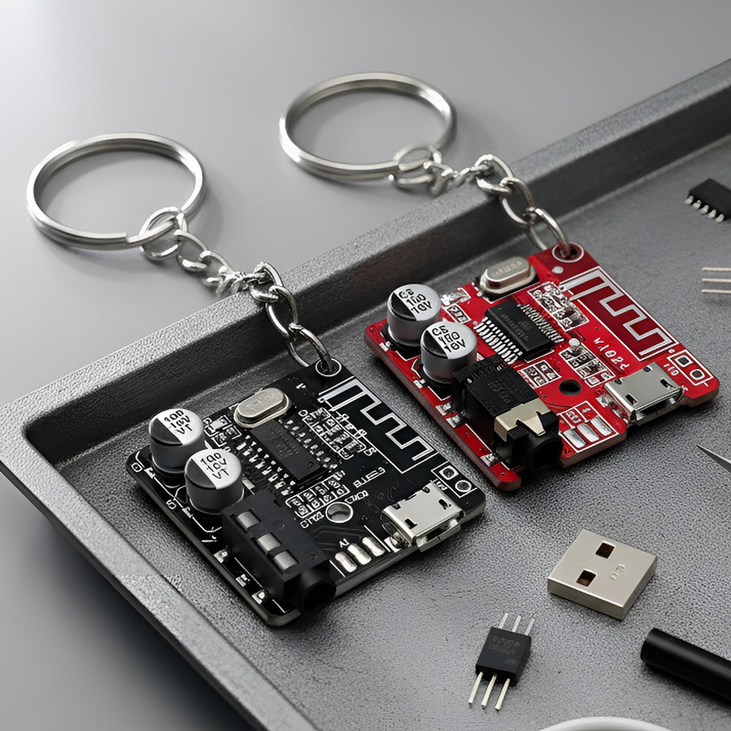 サイバーパンクスタイル回路基板キーホルダーレトロテック美学P - Tech Accessories Wholesale のレビューと価格