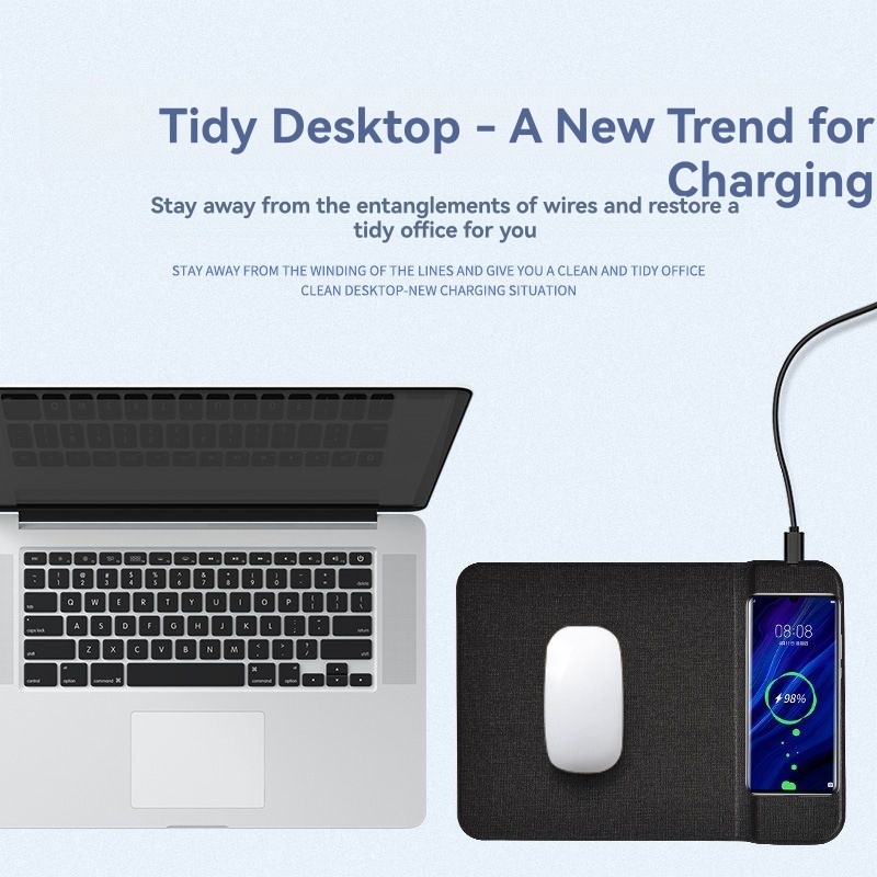 A003 ポータブルワイヤレス充電パッド 15W PUレザー - Mouse Charging Pad のレビューと価格